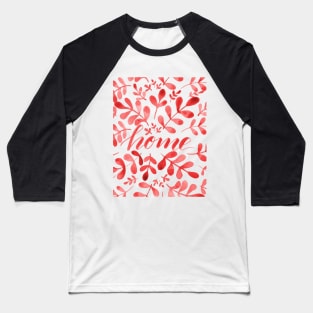 Watercolor home foliage - red Baseball T-Shirt